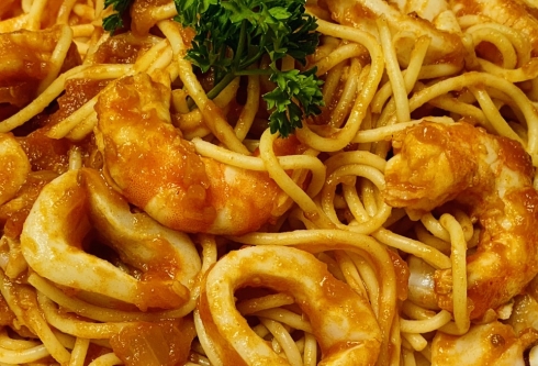  Spaghetti seafood