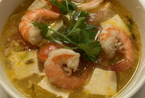 Shrimp sweet and sour soup